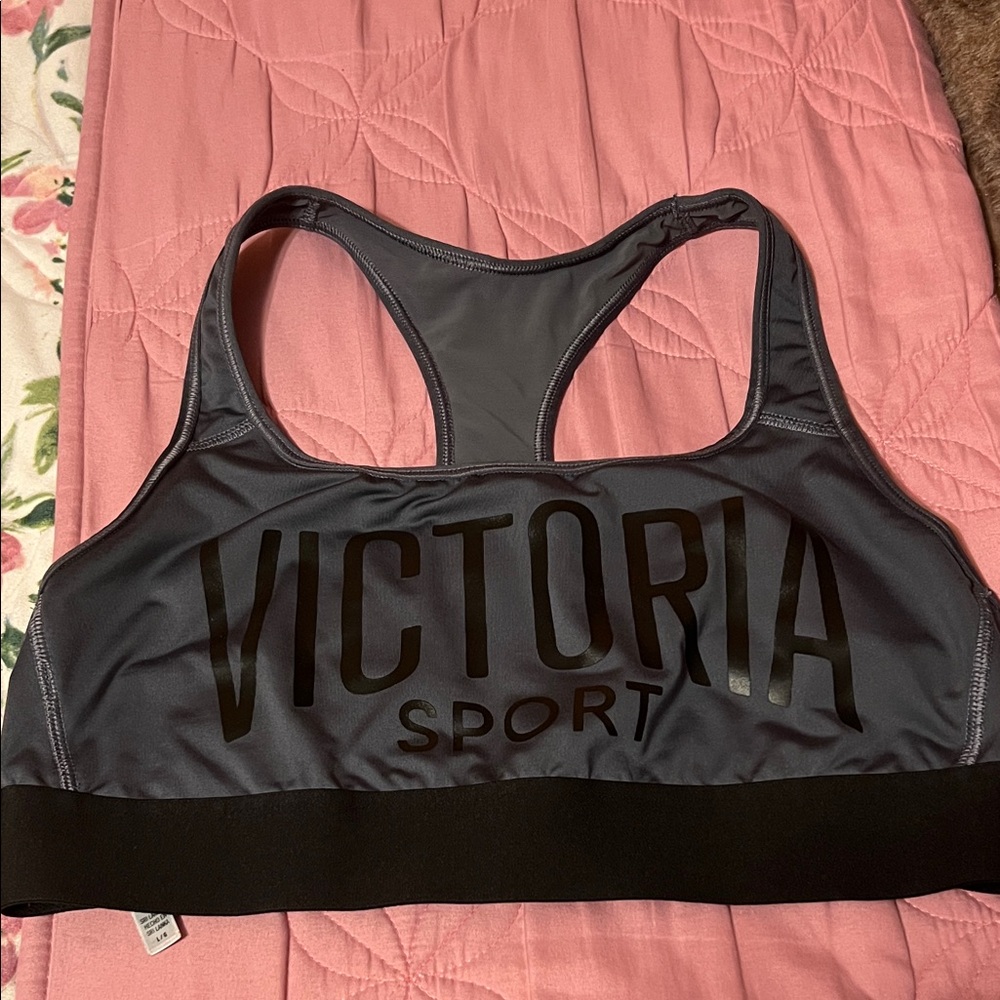 Victoria's Secret Charcoal and Black Sports Bra
